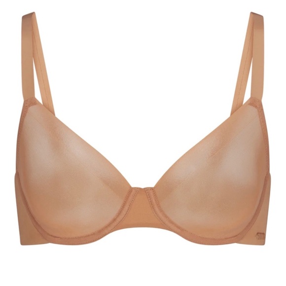 SKIMS NO SHOW UNLINED DEMI BRA. COLOR SIENNA NWT - Picture 1 of 4